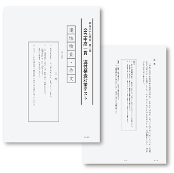 学力テスト感覚で実施できる。公立中高一貫適性検査対策テスト